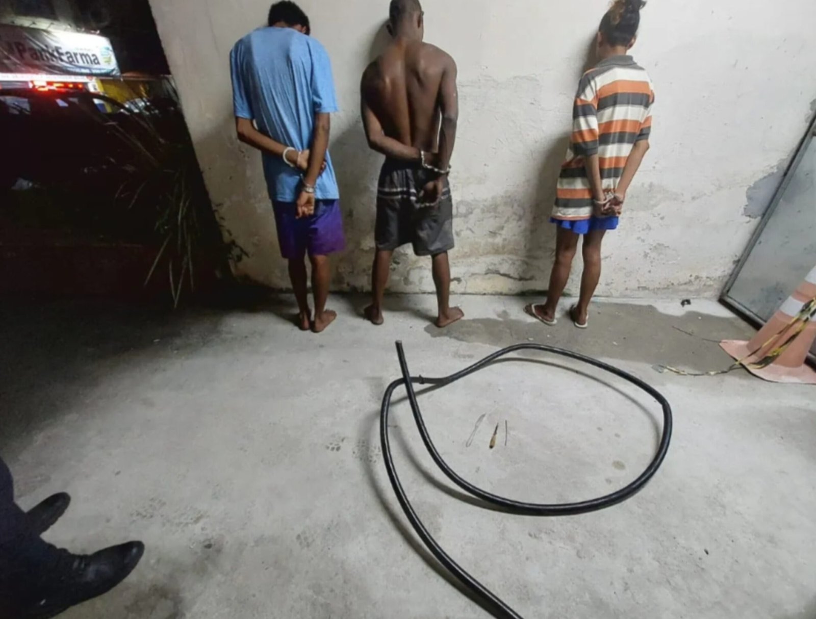Guarda Municipal prende trio que furtava cabos no Centro de São Gonçalo