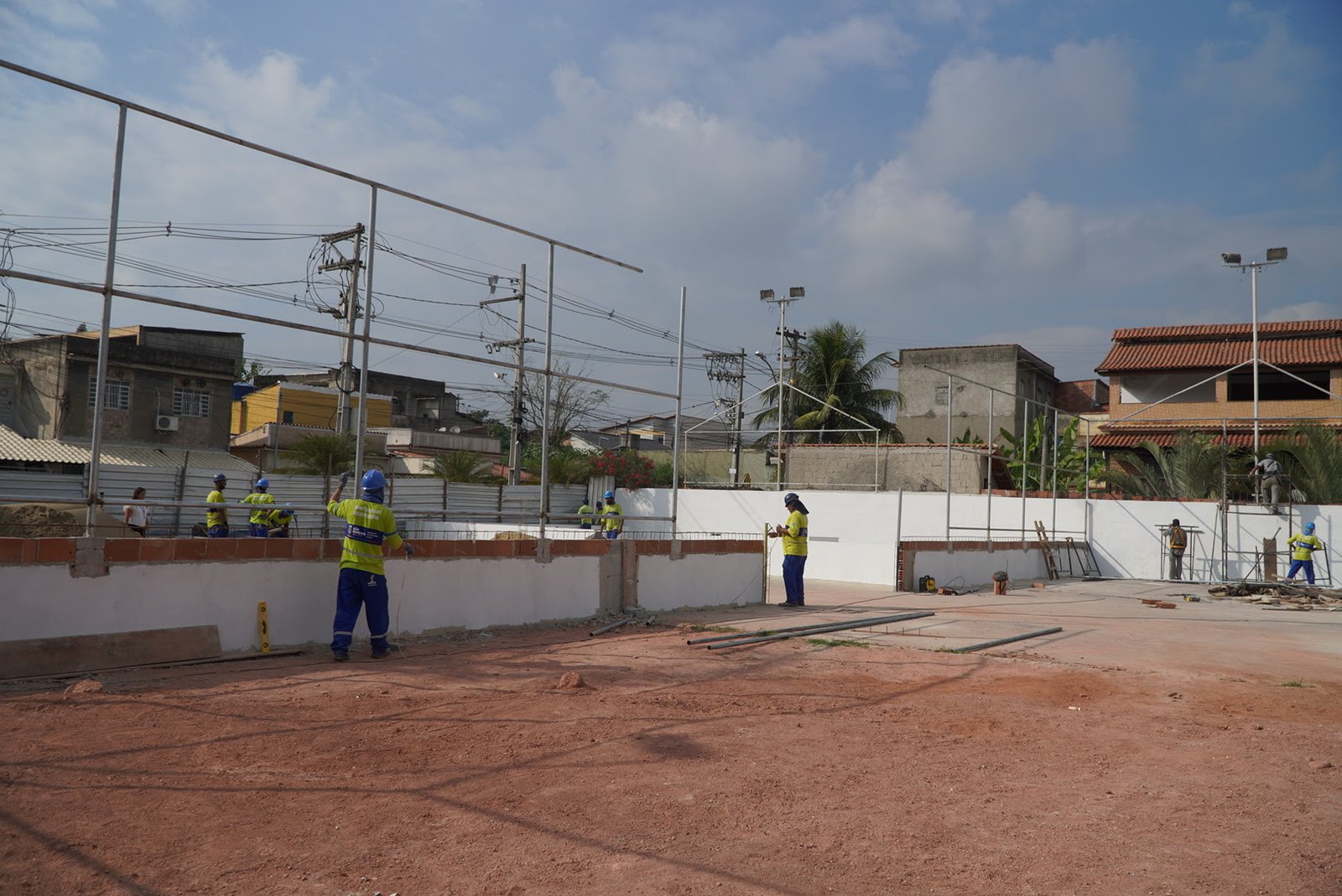 Nova quadra começa a ganhar forma na Praça da Lagoinha