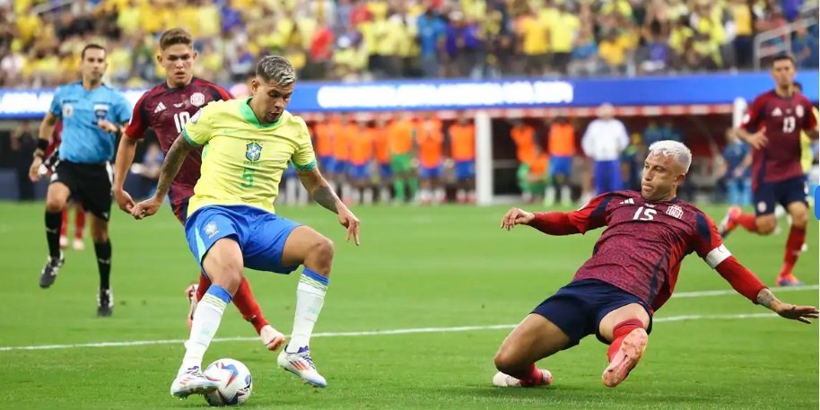 Jogo pegado. Brasil não sai do empate com Costa Rica na estreia da Copa América