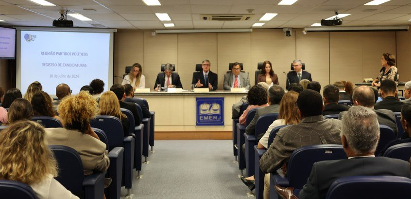 Com foco nas eleições municipais, TRE-RJ faz reunião com representantes dos partidos políticos