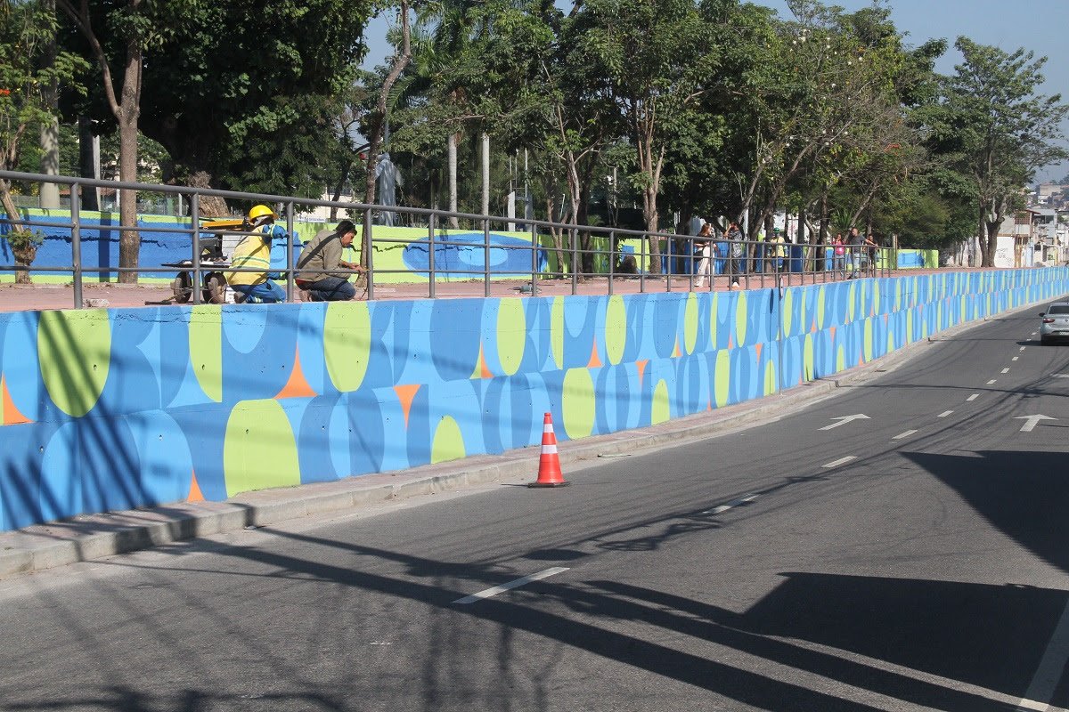 Painéis do Cidade Ilustrada já transformam o Centro de São Gonçalo