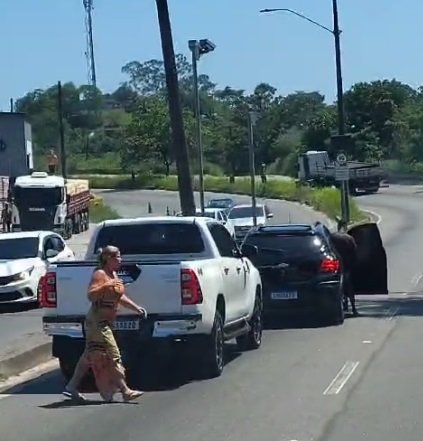 Ousadia: Criminosos rendem motorista e roubam veículo na RJ-106, em SG; Vídeo