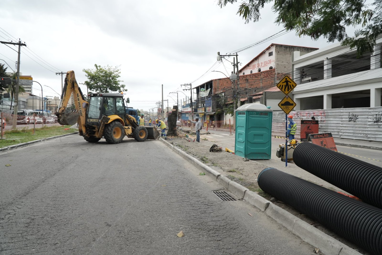 Prefeitura realiza interdições para avanço das obras do Muvi no Estrela do Norte