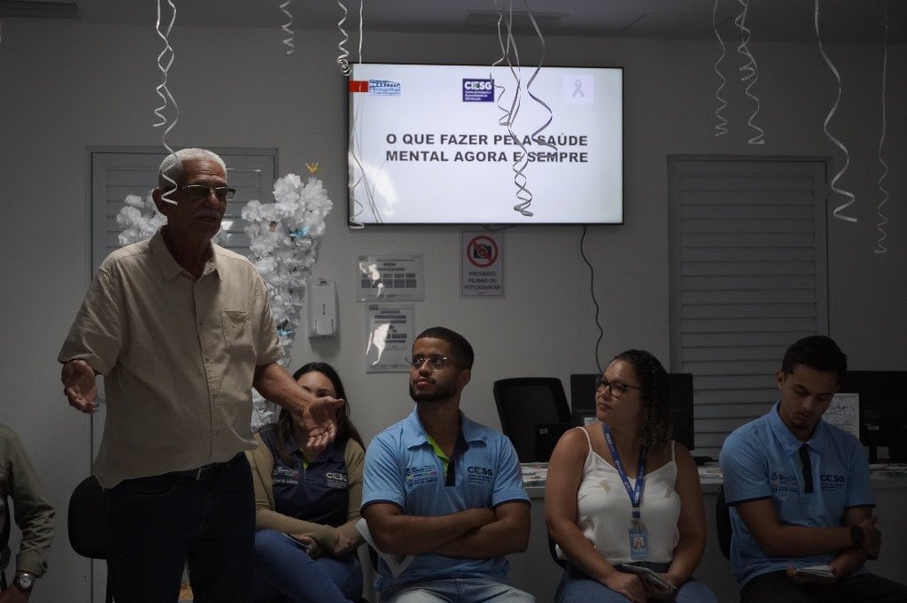 Prefeito Capitão Nelson participa de evento dentro da Campanha Janeiro Branco no Ciesg