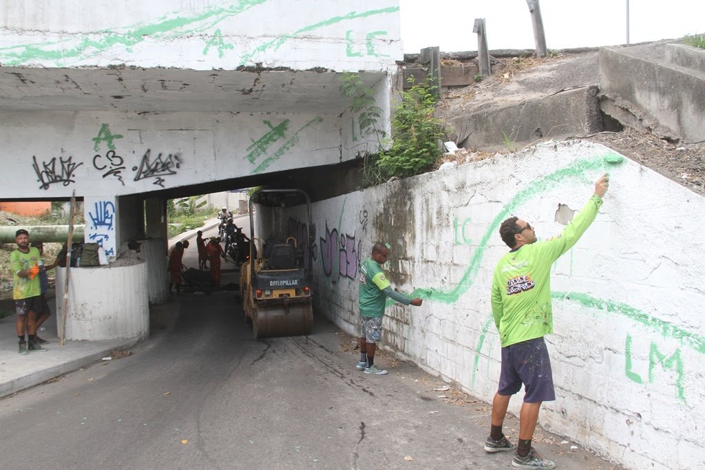 Cidade Ilustrada inicia novo mural no viaduto do Jardim Alcântara