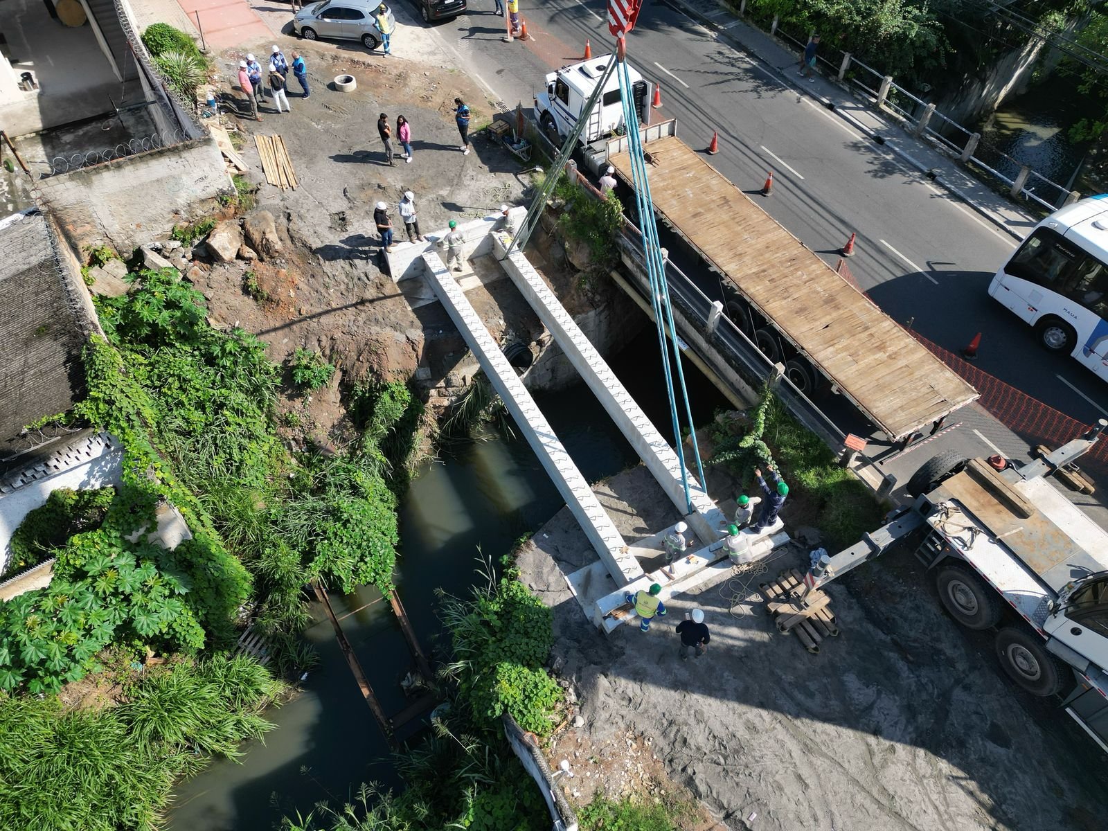 Muvi: Obra inicia colocação de ponte que vai cortar o Centro e gerar mais mobilidade à população de São Gonçalo