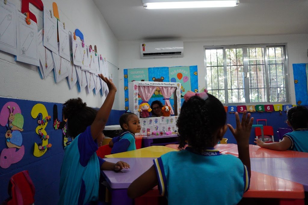 Meio Ambiente e Educação incentivam reciclagem junto aos alunos da rede municipal