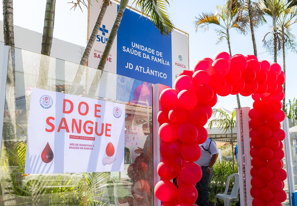 Maricaenses participam de campanha de doação de sangue na Unidade de Saúde de ItaipuaçUu