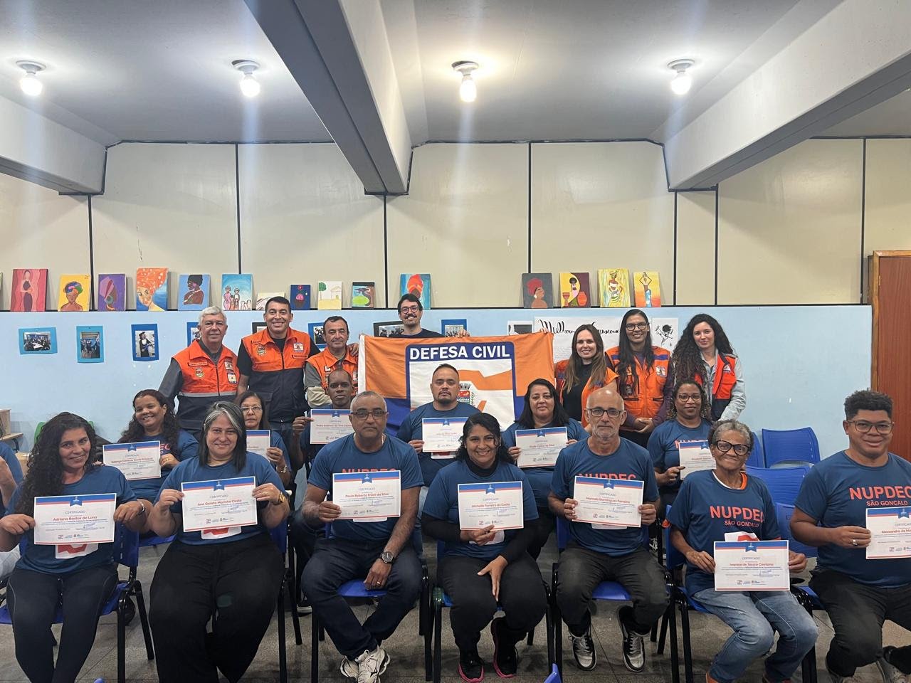 Prefeitura forma a primeira turma dos Núcleos Comunitários de Proteção e Defesa Civil (NUPDECs)