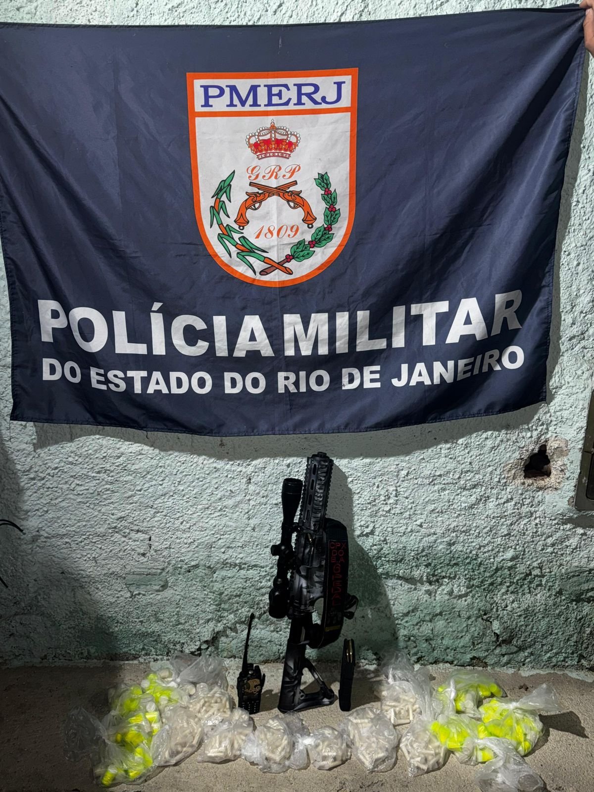 Guerra nossa de cada dia: Um acusado de tráfico de drogas é preso e um fuzil é apreendido no Joquei, em SG; Vídeo