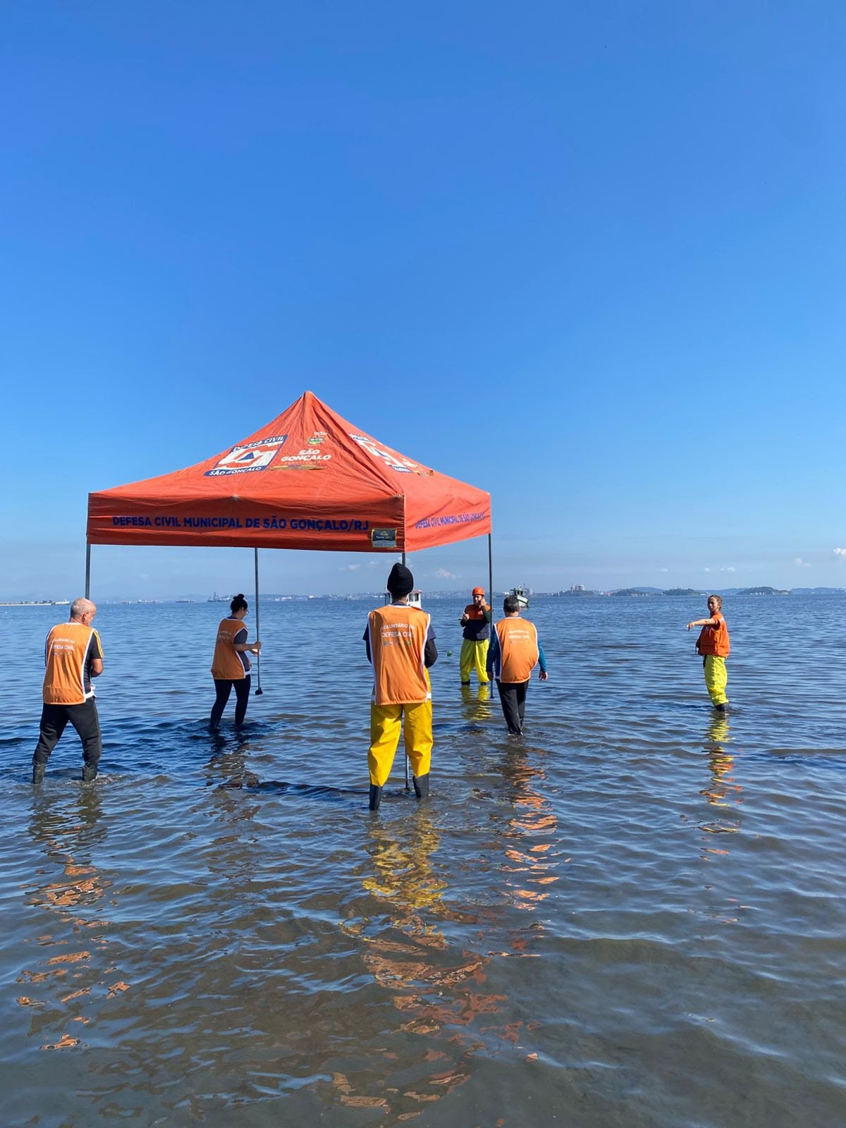 Defesa Civil gonçalense realiza exercício simulado com voluntários