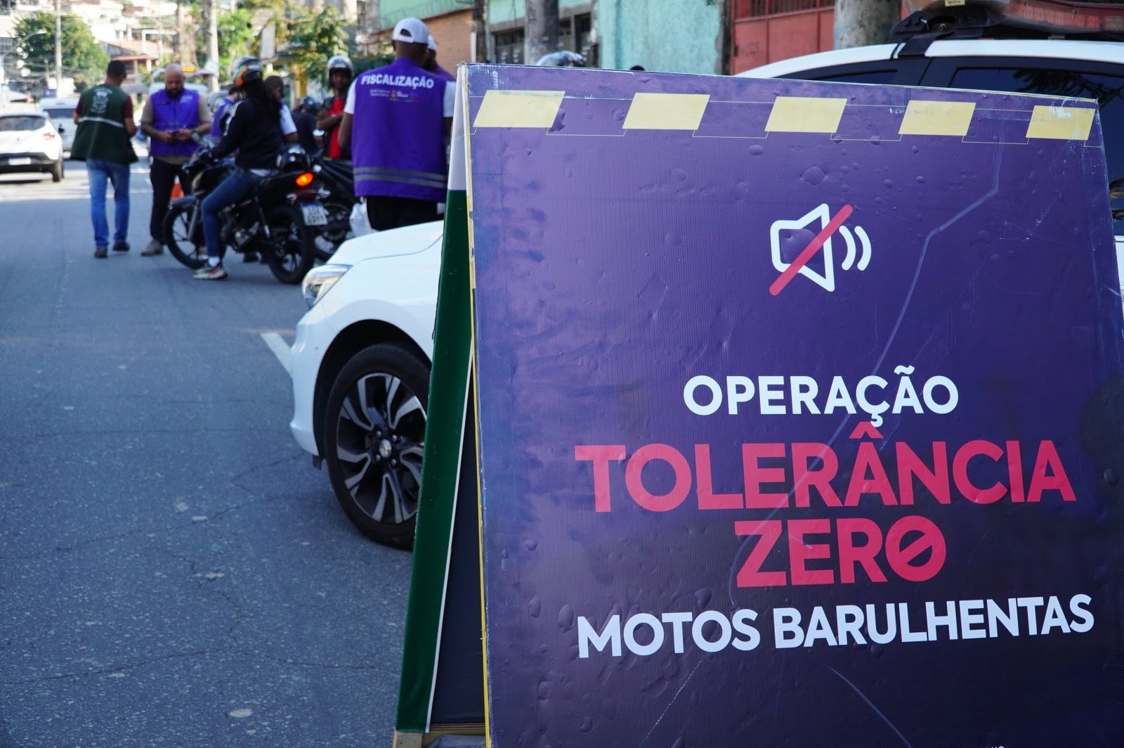 Tranquilidade em alta: Operação Tolerância Zero realiza abordagens a motos barulhentas no Alcântara e no Galo Branco