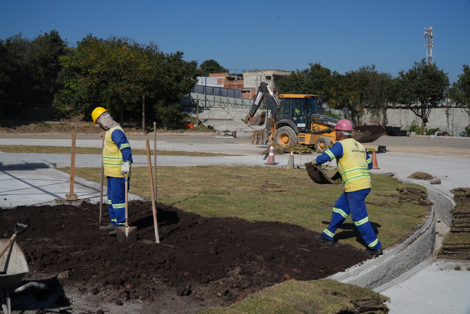 Tá ficando a coisa mais linda! Obras seguem a todo vapor no Parque RJ São Gonçalo