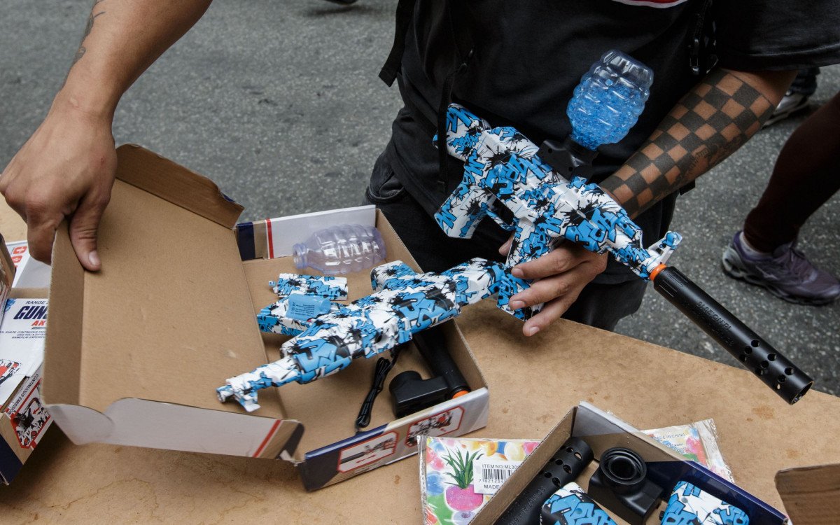 Fabricação e venda de armas de gel estão proibidas no estado do Rio