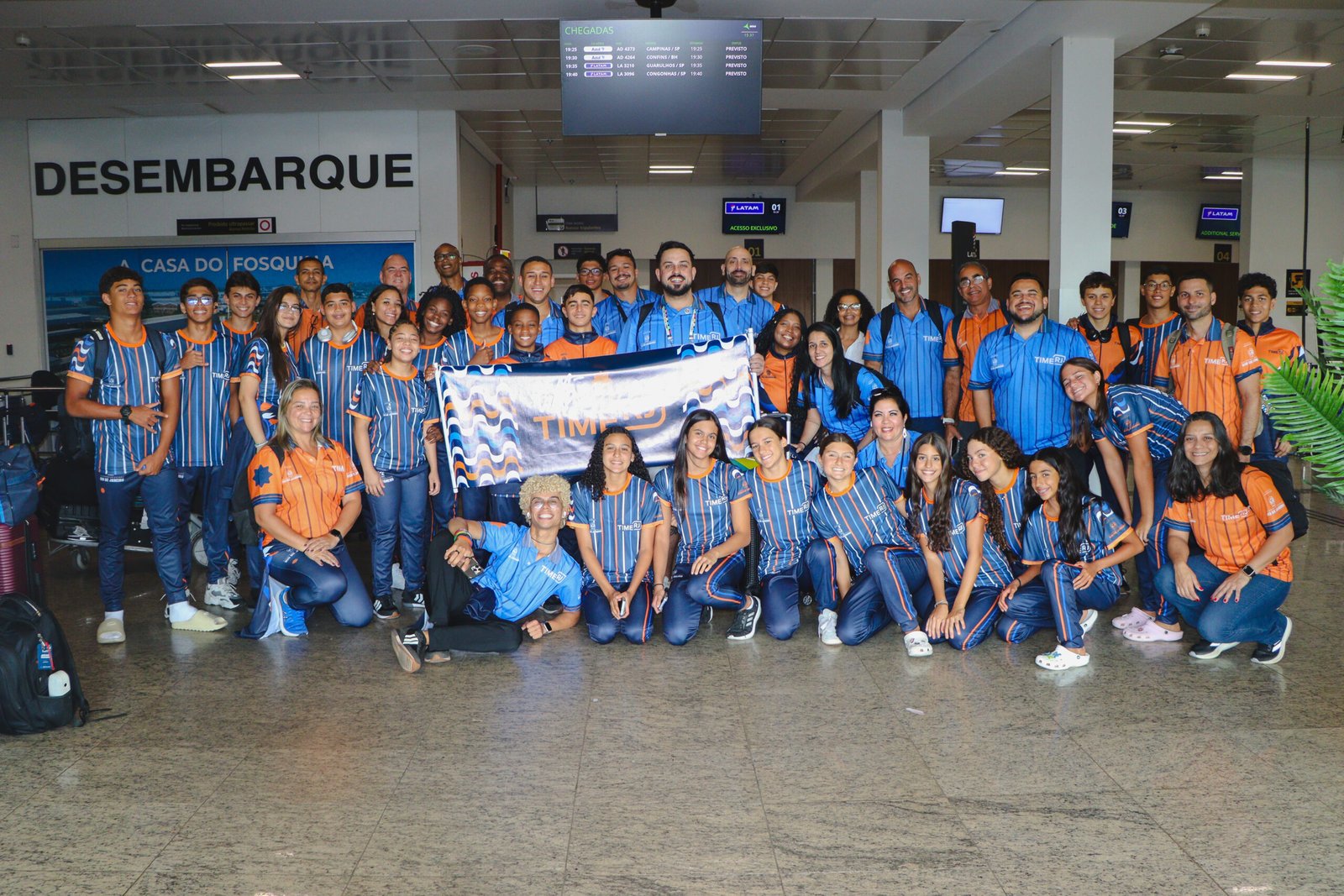 Time RJ viaja para os Jogos Escolares Brasileiros 2025 com recorde histórico de atletas
