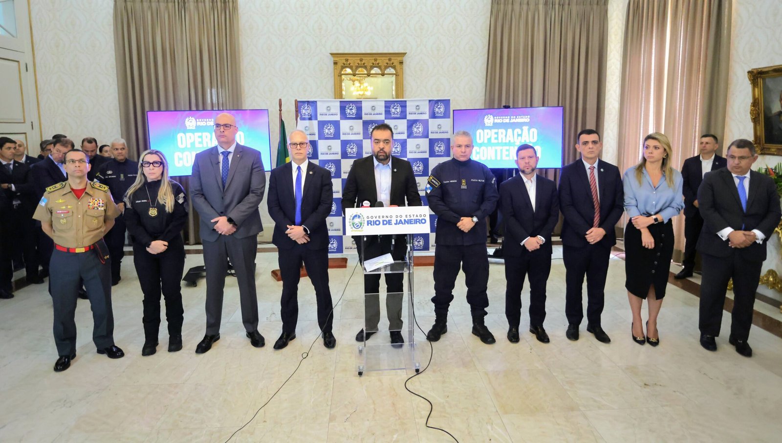 Governador Cláudio Castro agradece apoio de outros estados após Operação Contenção e defende união contra o crime organizado: ‘soma ou suma’