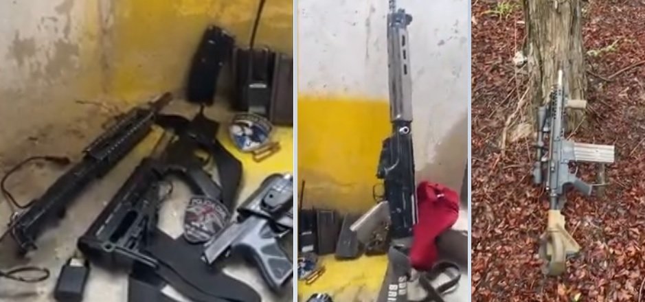 Operação Contenção: Governo do Estado apreende 10 fuzis durante ação integrada nos Complexos da Penha e do Alemão