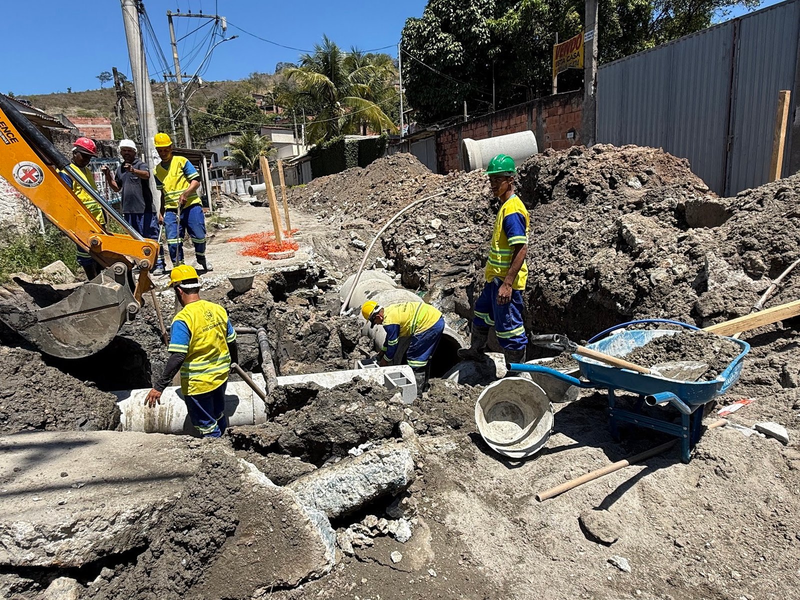 Fim dos alagamentos: Obras em Santa Izabel seguem a todo vapor