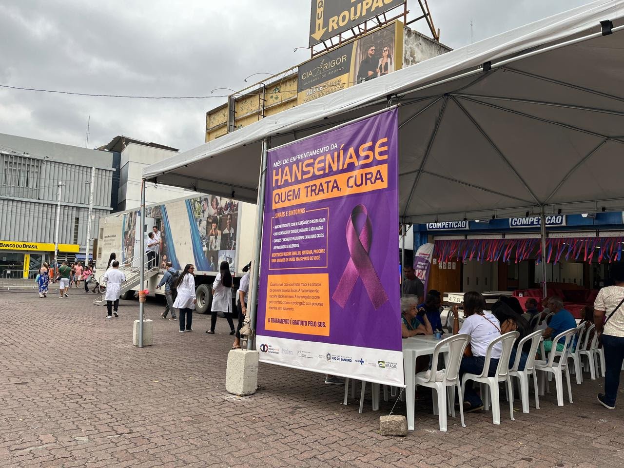 São Gonçalo recebe carreta para atendimento a casos suspeitos de hanseníase