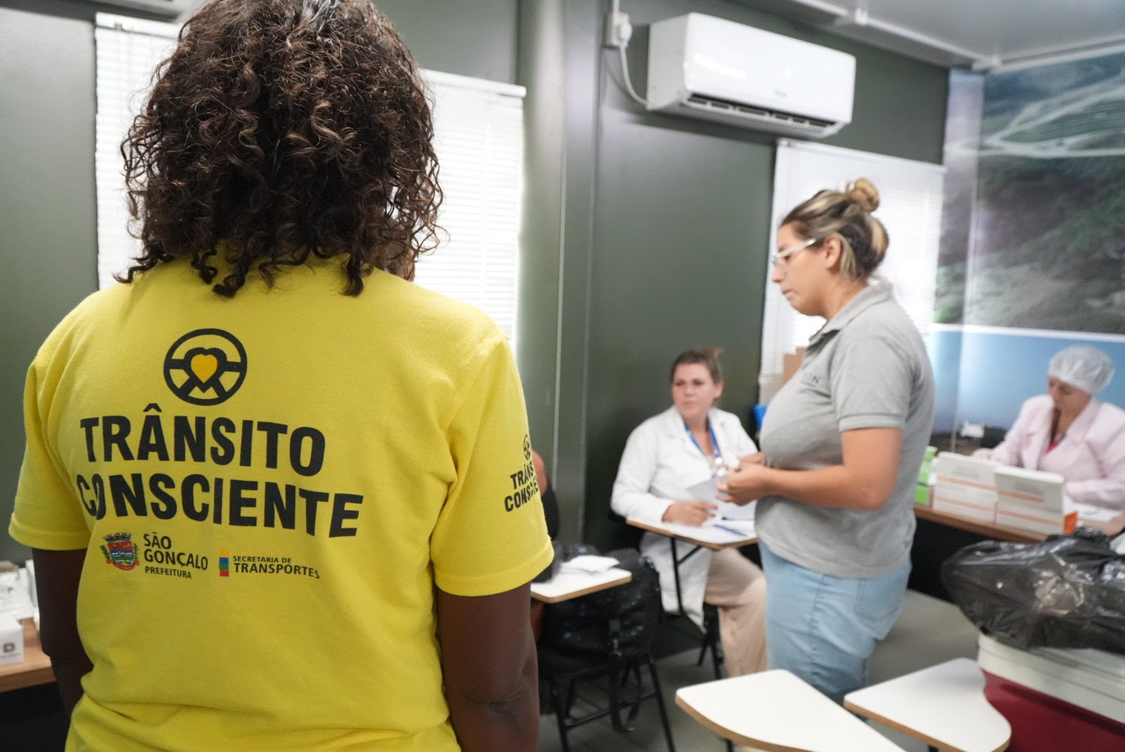 Funcionários do EcoParque São Gonçalo recebem ação de saúde e segurança no trânsito