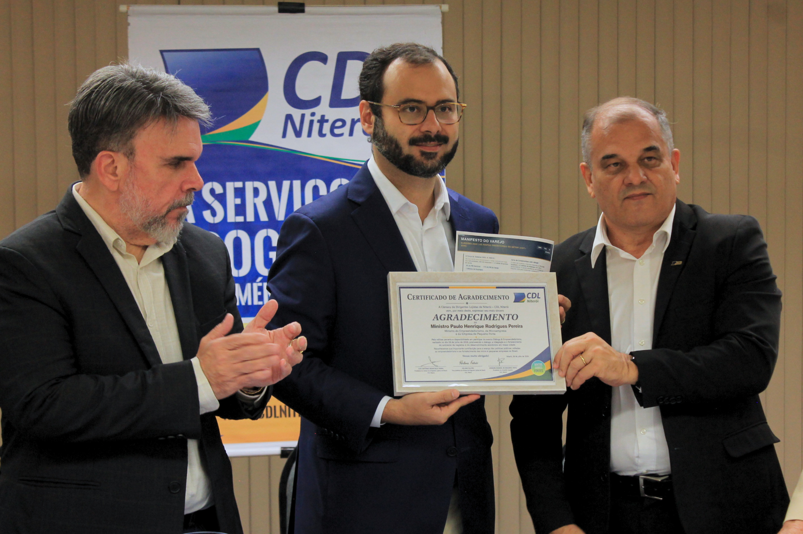 Ministro das Microempresas cumpre agenda na CDL após reivindicação do varejo