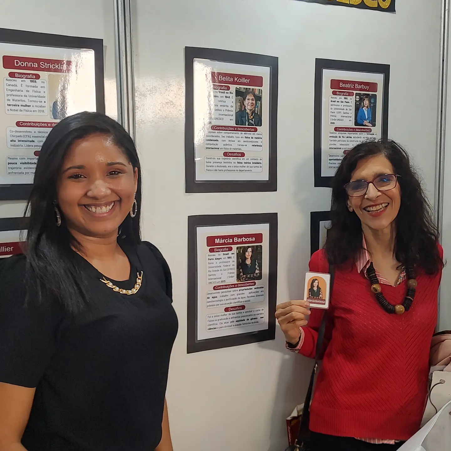 Gonçalense conhece cientista que inspira sua trajetória durante evento da SBPC na UFF