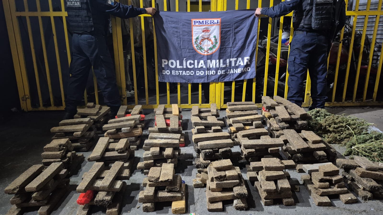 7º BPM prende suspeitos e apreende cerca de 200 quilos de maconha em estufa clandestina no Jardim Catarina