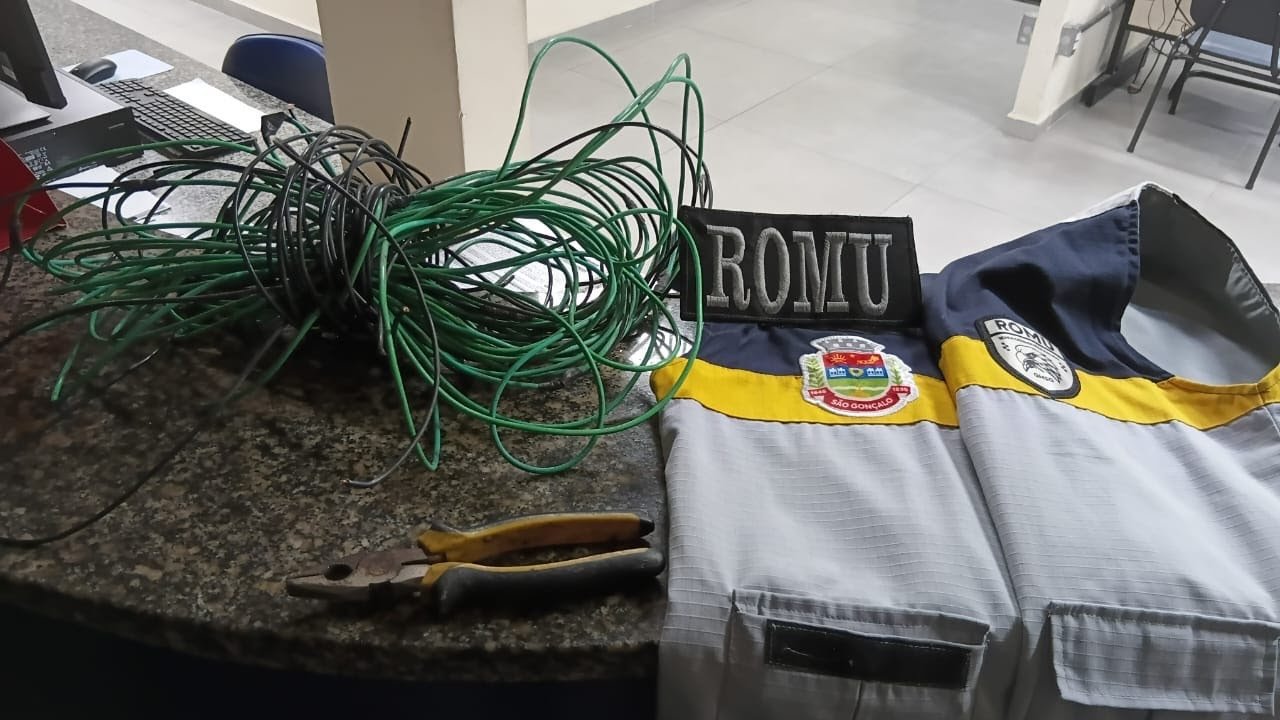 São Gonçalo: Guarda Municipal detém mais um homem acusado de furtar cabos no Centro