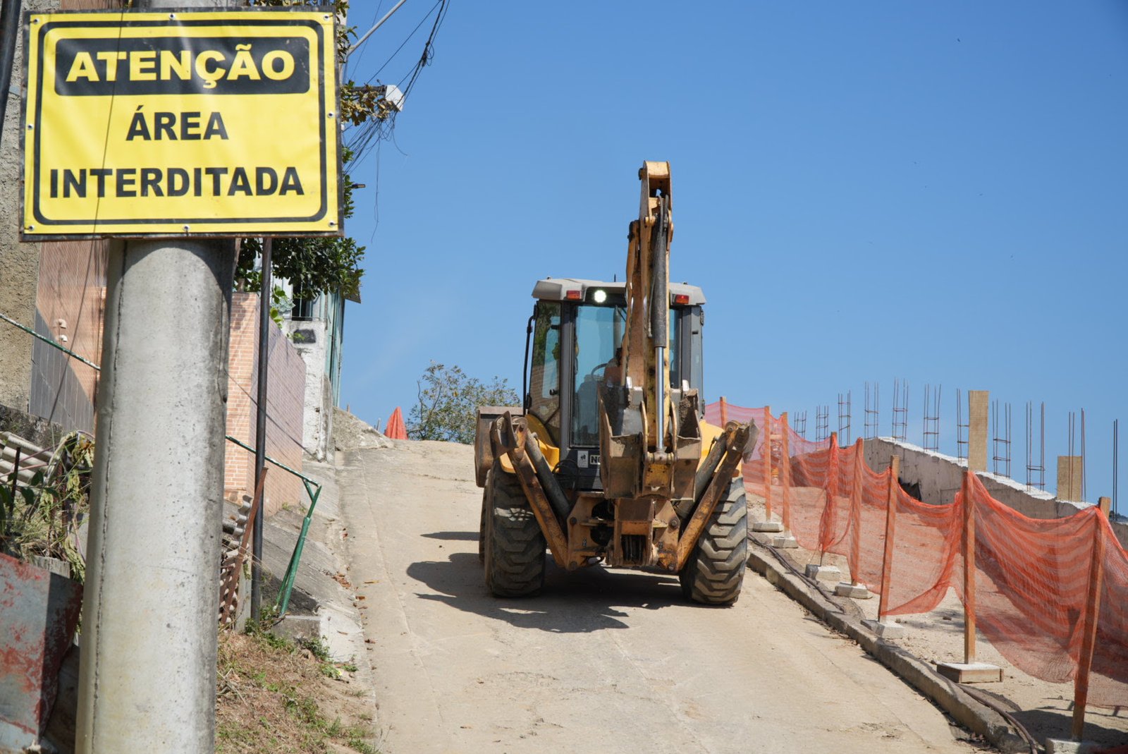 Obras de contenção de encosta no Lindo Parque avançam para a fase final