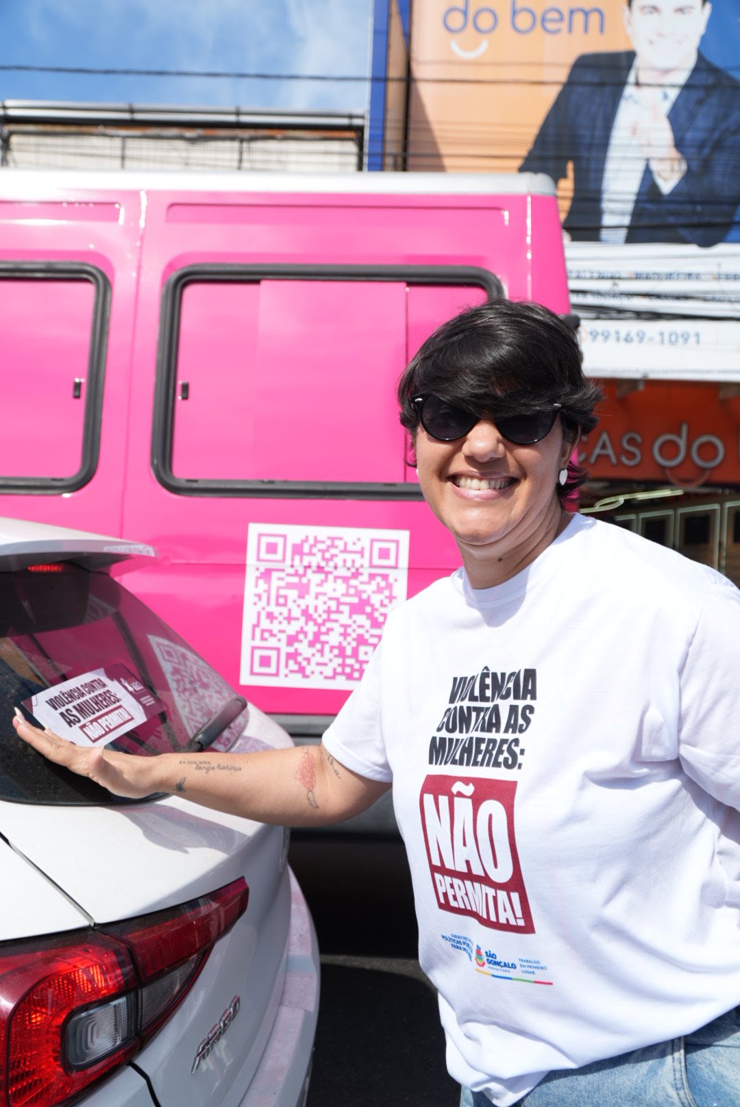 Agosto Lilás começa com mobilização de conscientização no Centro da cidade