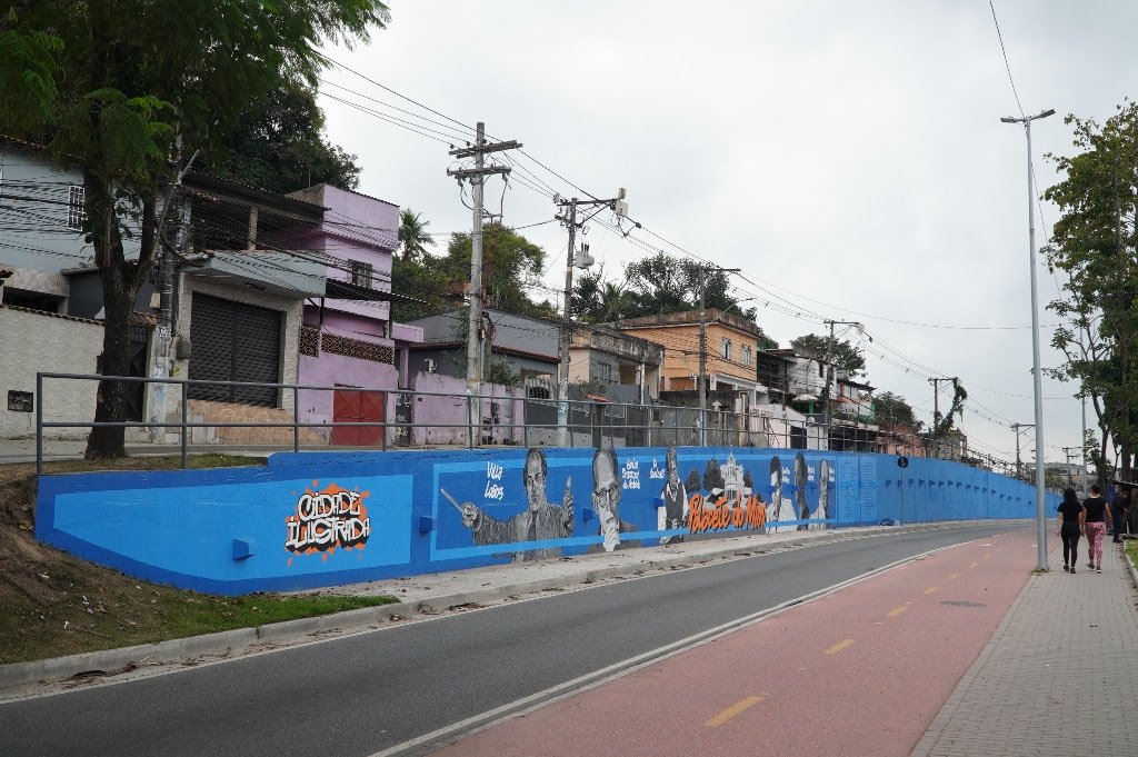 Cidade Ilustrada conclui painel inspirado no histórico Palacete do Mimi, no Centro de São Gonçalo