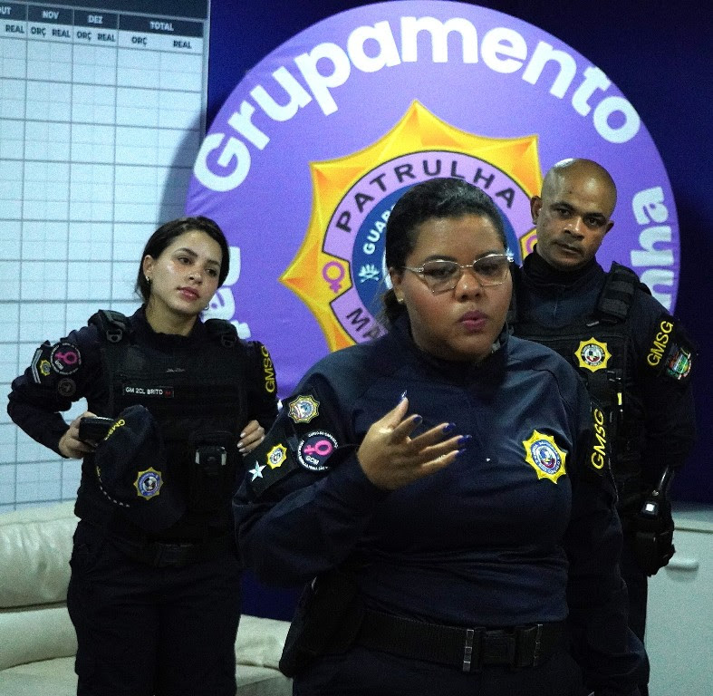 Guarda Municipal de São Gonçalo realiza ação de conscientização pelo Agosto Lilás