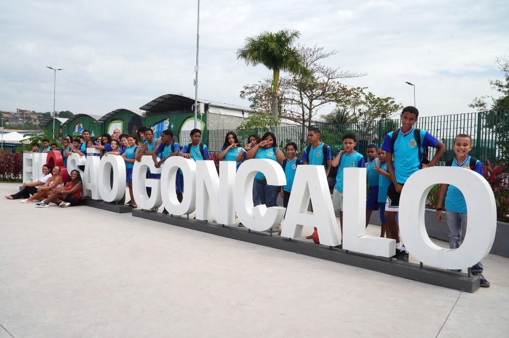 Alunos da rede municipal visitam o Parque RJ Nosso Sonho, em São Gonçalo