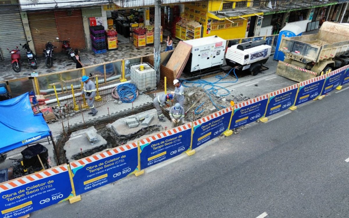 Águas do Rio investe R$ 250 milhões em obras de saneamento